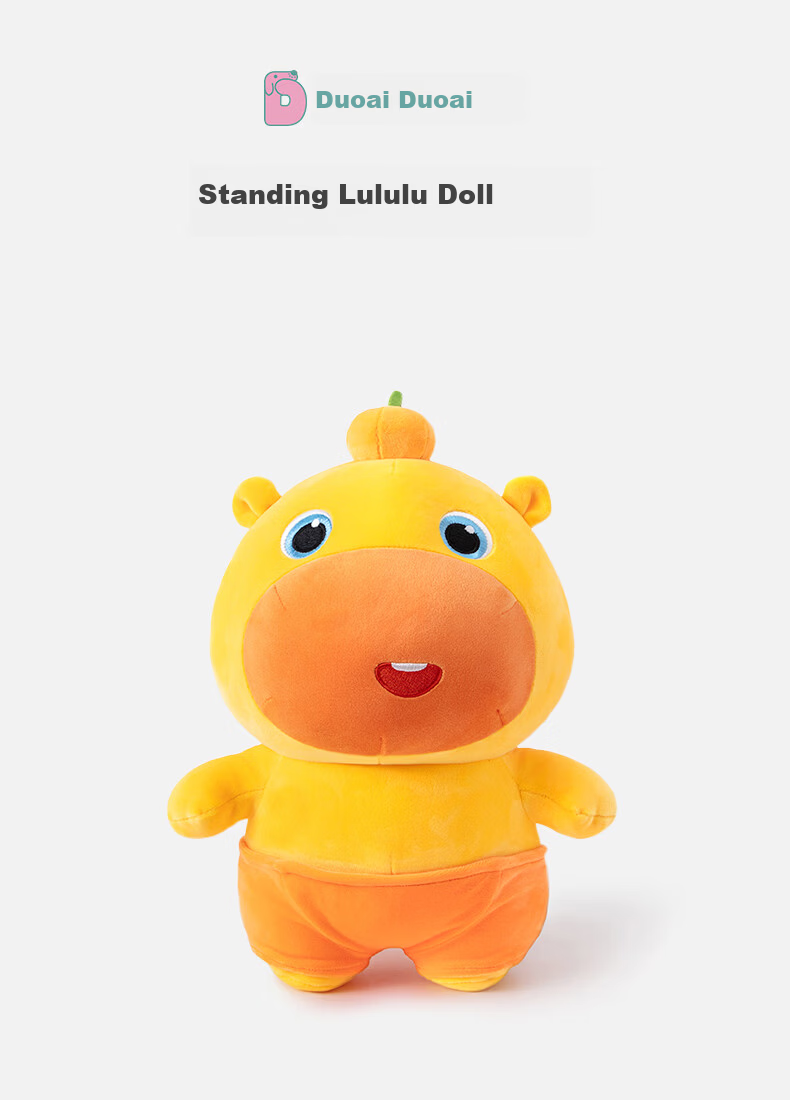 Duoai Authentic Capybara Lulu Large Plush Toy Comfort Pillow Sleeping Doll Couple Birthday Gift for Boys and Girls 1