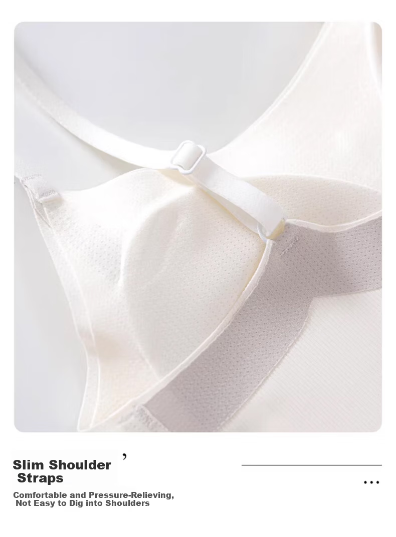 GUJIN Girls' Camisole Bra Underwear for Middle and High School Students, Youth Development Vest, Teenager Stage 2-3, White XL 15