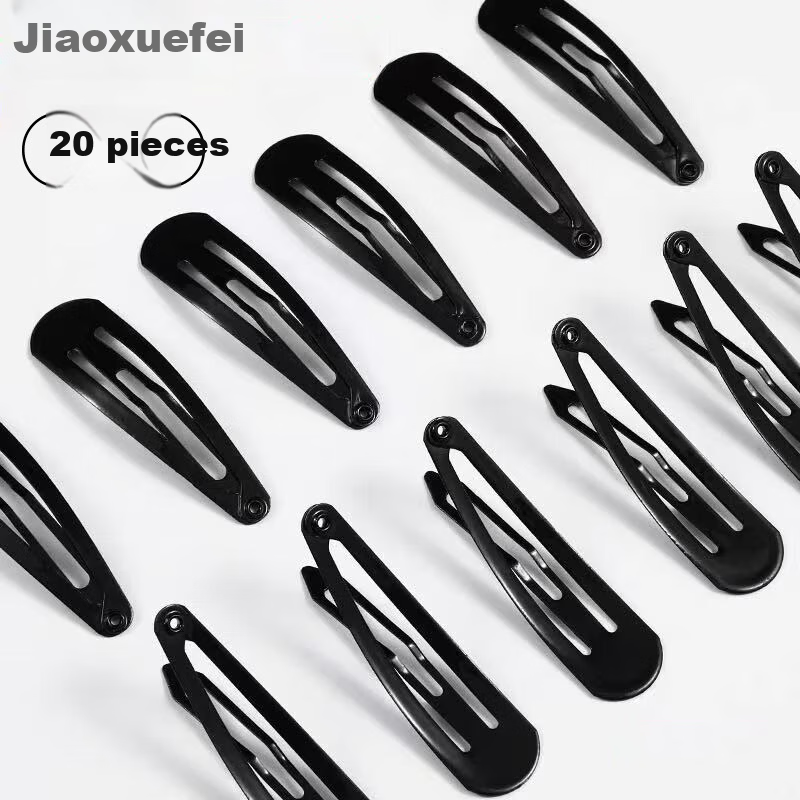 Jiaoxuefei Waterdrop Hair Clips 20pcs Colorful Side Clips for Back Hair Bangs Hairpin Updo Clips Forehead Small Clamps