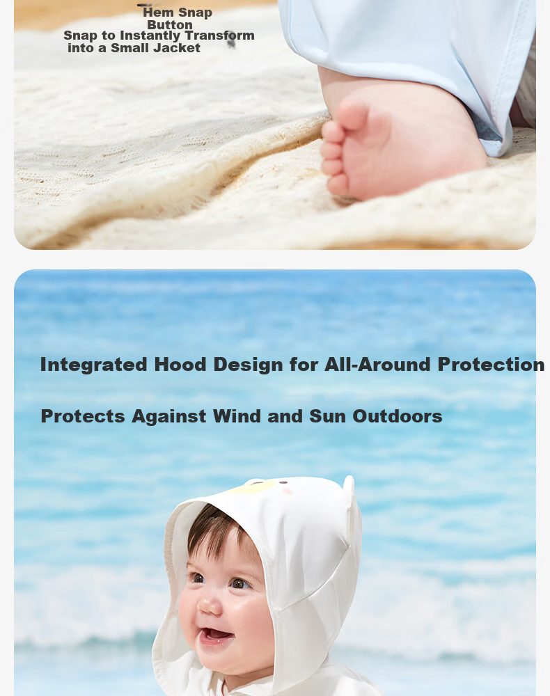 October Crystal Children's Summer Sunscreen Jacket Ice Silk Boys and Girls Baby Sun Protection Clothing 13