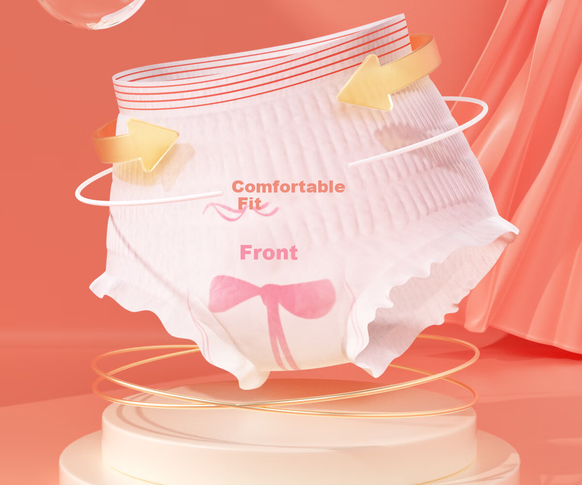 Ankexin Antibacterial Surface Sleep Pants XL Size 18 Pieces Women's Menstrual Safety Pants Maternity Period Sanitary Napkin 13