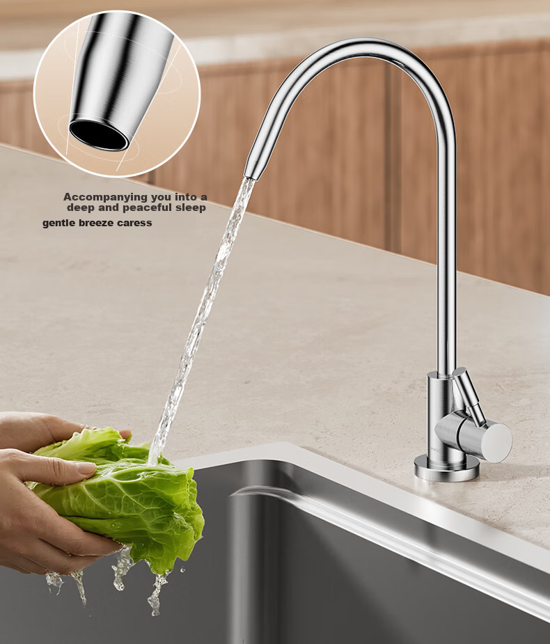 JOMOO Single Cold Kitchen Faucet Silicon Brass Water Purifier Direct Drinking Rotatable Spray Gun Gray 79007 13