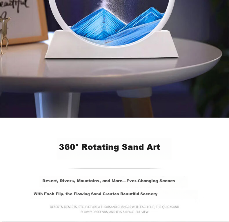 Craftsman Flower Language Flowing Sand Painting Ornament Stress Relief Hourglass Timer Practical Birthday Gift Handicraft Housewarming Moving Gift 2