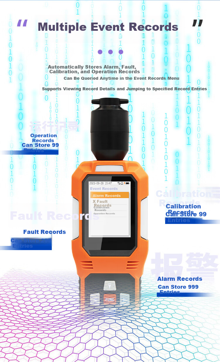 Aikosi Portable Oxygen Gas Detector Alarm O2 Concentration Tester Large Range 0-100% VOL Oxygen Meter 8