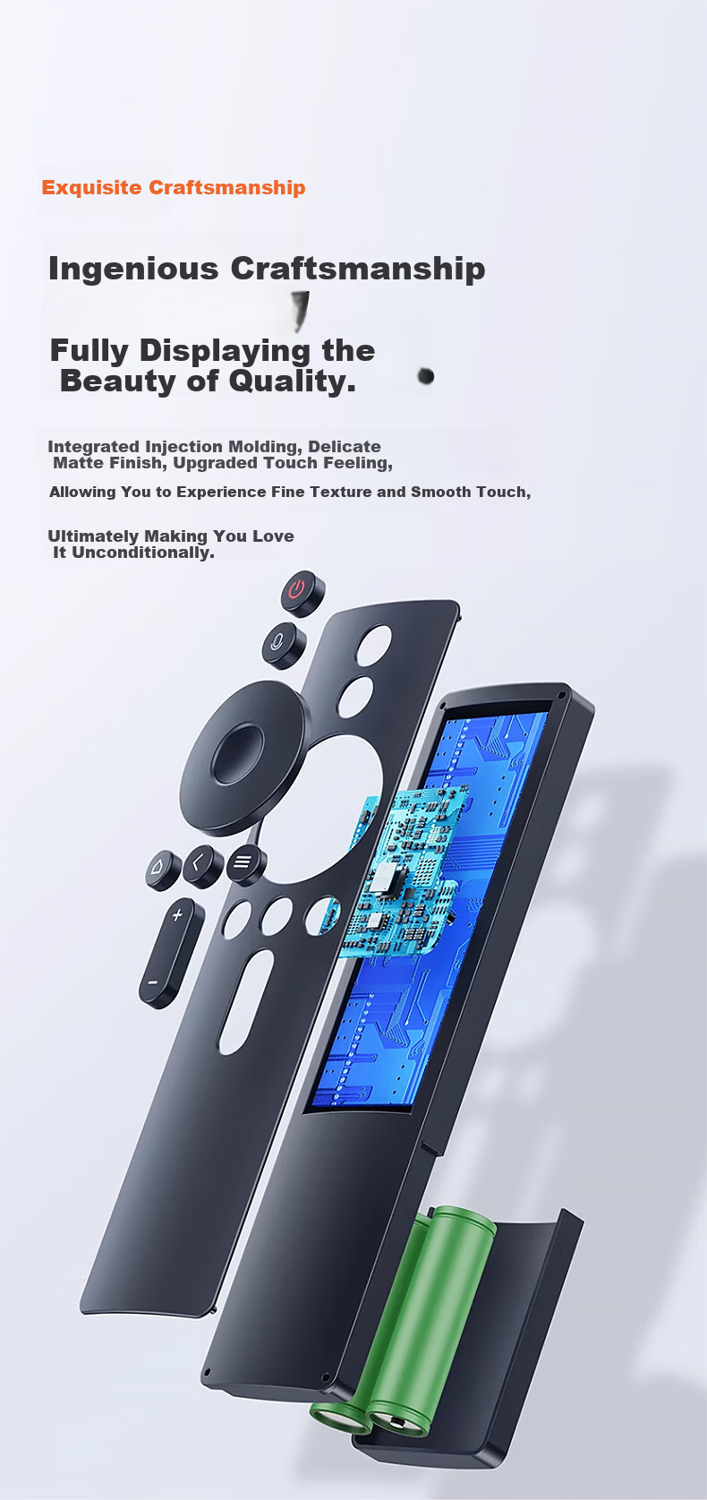 Jinling Shengbao Compatible Xiaomi TV Remote Control Xiaomi Box Remote 4A/4C/4X/4S Enhanced Version 1/2/1S/2S/3S Universal Bluetooth Voice Remote Control for TV Set-Top Box 4