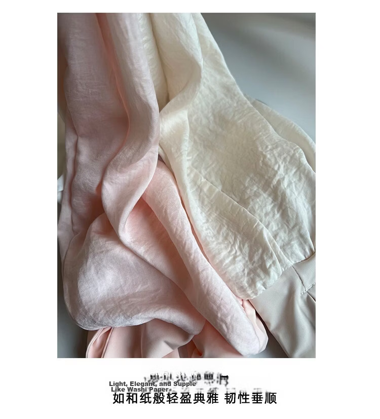 Lagur Natural Close Japanese Tencel Linen UV Protection Large Size Cooling Arm Sleeves for Women Summer Loose Sleeve Covers Water Dew Pink 2