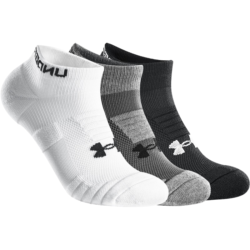 Under Armour Socks [3 Pairs] Basketball and Badminton Sports Socks for Men and Women, Running Mid-Length Anti-Odor Thickened Terry Cotton Socks