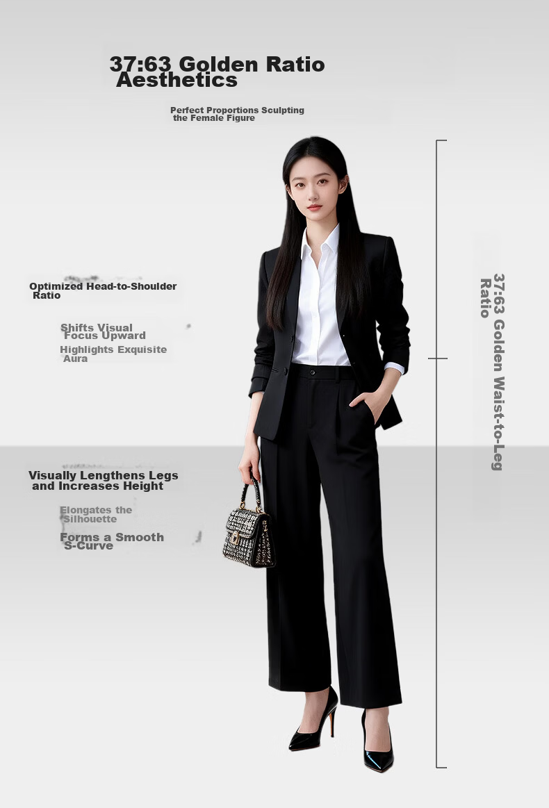 Yulixi Women's Navy Blue Business Slim Fit Wrinkle-Free Blazer Suit 2026 New Two-Piece Set 5