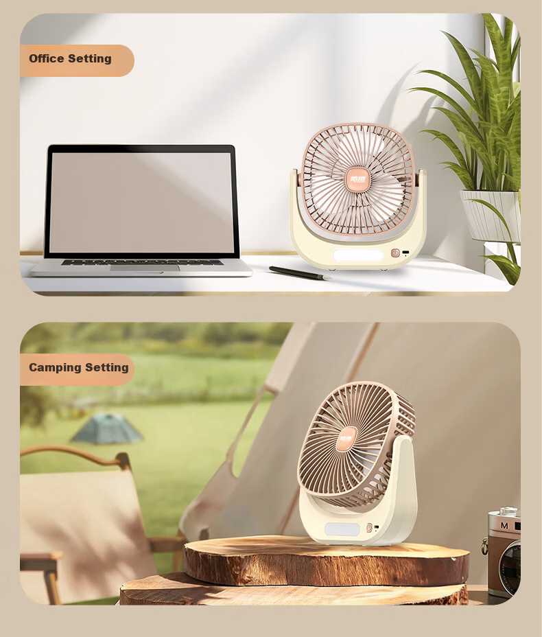 LEISE Quiet Turbo Stand Fan Desktop Night Light Combo Convection Ventilation Air Conditioner Companion LS-F3 11