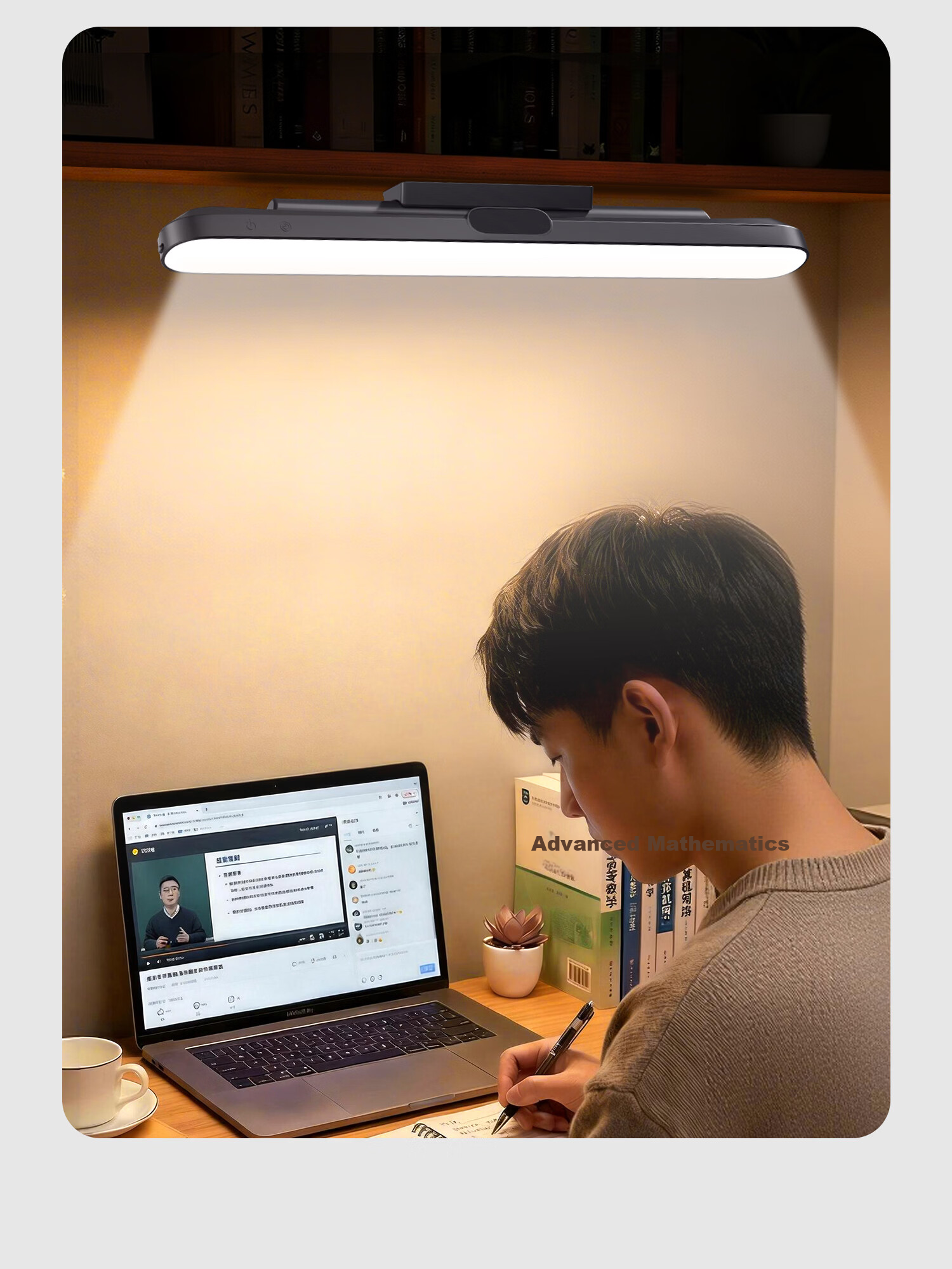 XLYS Desk Lamp College Dormitory Bedside Magnetic Reading Lamp Rechargeable Eye Protection Study Cool Lamp with Long Battery Life 8