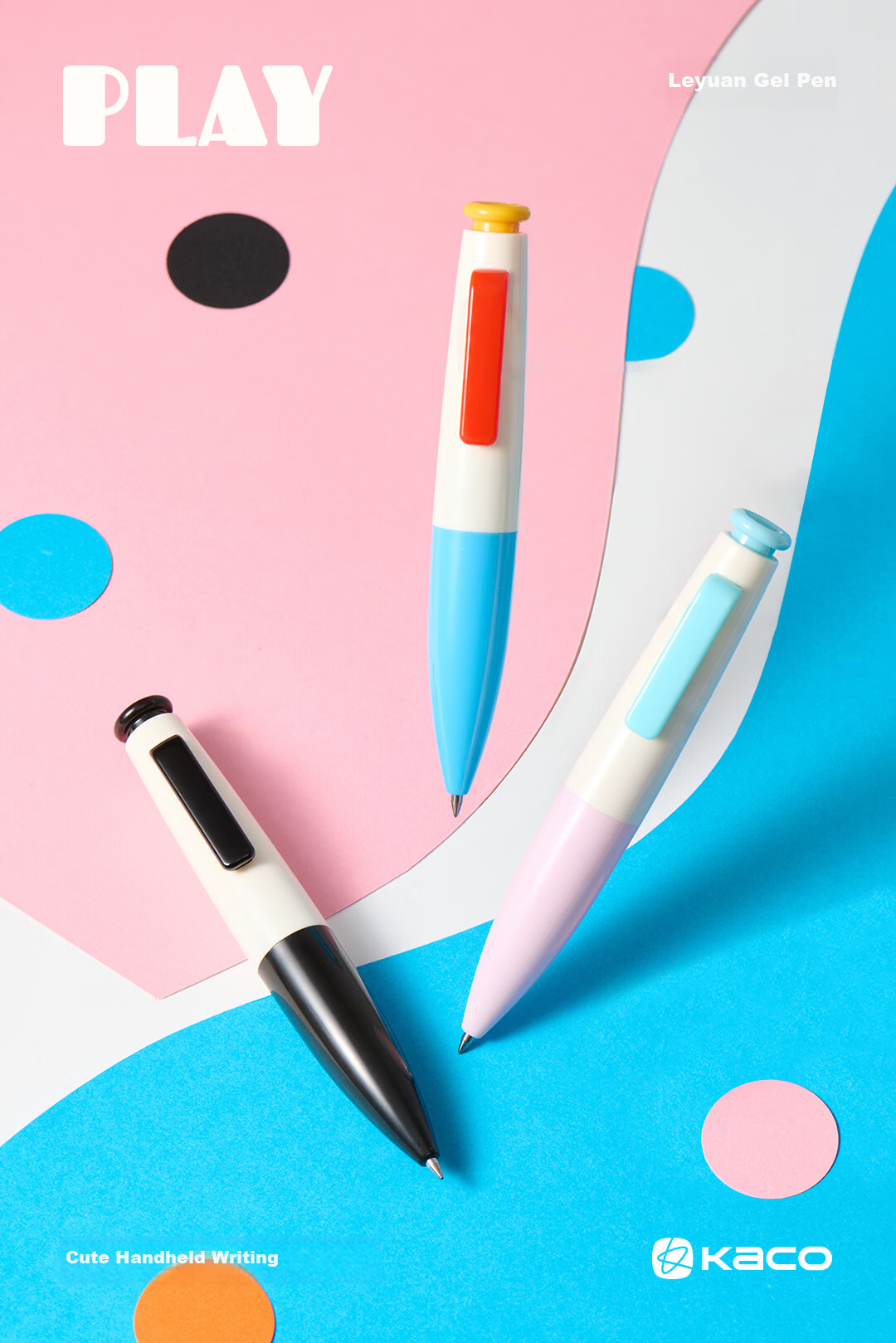 KACO Leyuan PLAY Black 0.5mm Retractable Gel Pen Bullet Tip Signature Pen Ins Stylish Student Quick-Dry Creative Carbon Ink Pen 1 Piece 1