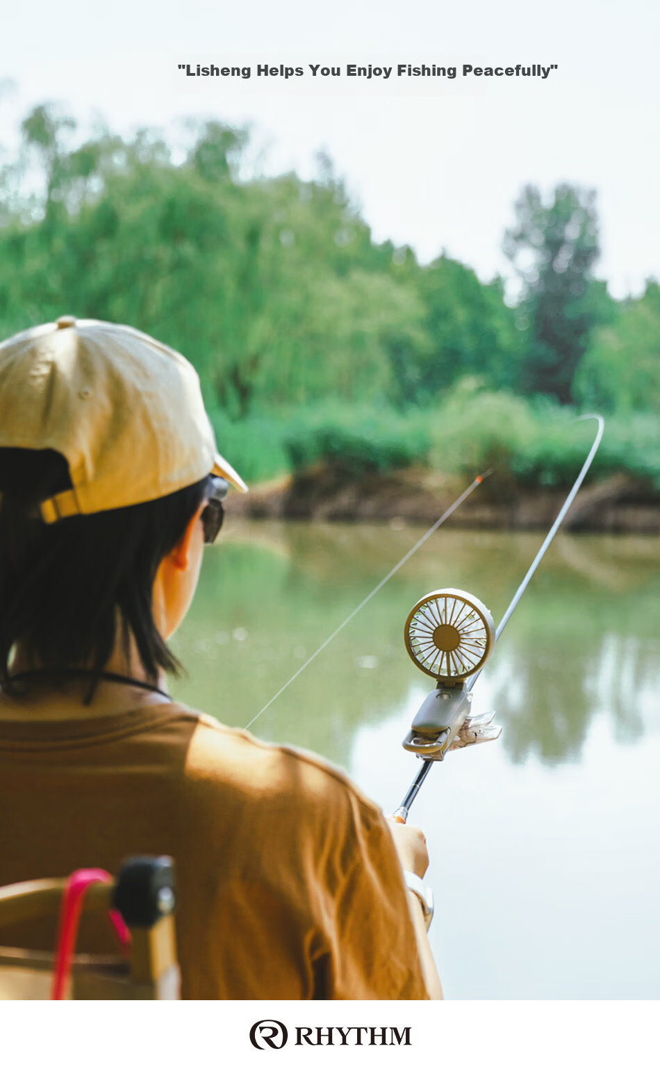 RHYTHM Lisheng Handheld Fan Umbrella Clip for Version 3.1 and 3.2 Models 036 040 042 Lisheng Fan Dedicated F0901-0589 Umbrella Clip 3