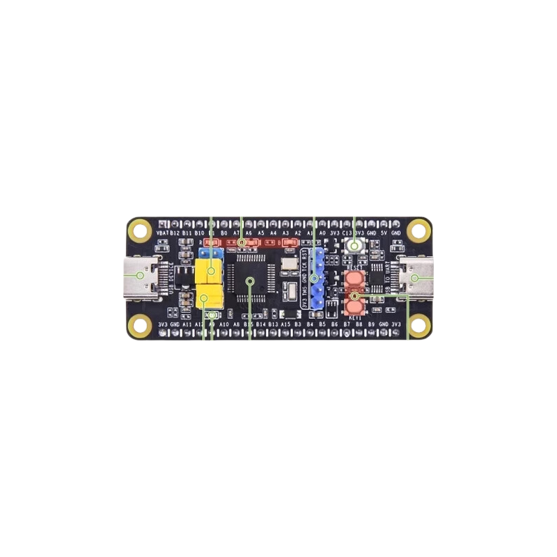 ZAVE Wildfire XiaoZhi 7-Day STM32 Starter Development Kit [Advanced Edition] 48 Components + Expansion Board / STM32F103C8T6 Microcontroller Learning Board ARM