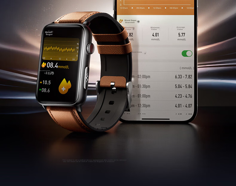 Dido Blood Pressure Wristband Health Monitor Blood Glucose ECG Uric Acid Meter Bluetooth Call for Men and Women Home Use 12