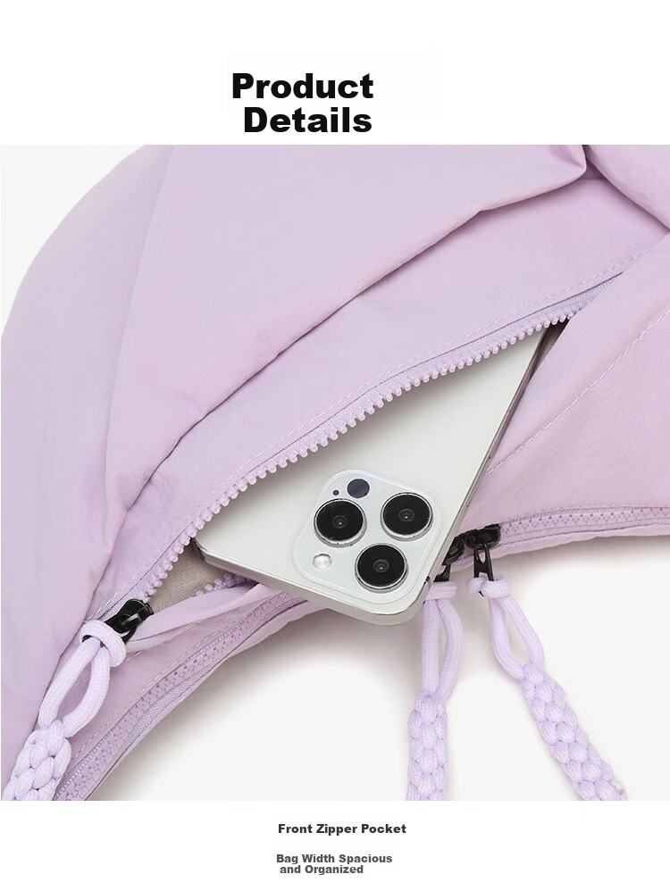 Banjeni Travel Casual Crossbody Bag Large Capacity Outdoor Sports Backpack Men's Student Lightweight Commuter Women's Single Shoulder Small Chest Bag 6