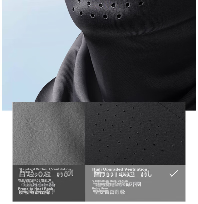 Warrior Men's Sun Protection Face Mask UV Protection Cycling Fishing Mountaineering Outdoor Neck Gaiter Ear Cover 13