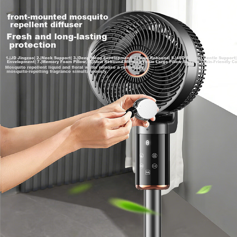DIAMOND Air Circulation Fan Voice Remote Control Floor Fan High Wind Power Ultra-Light Energy Saving Electric Fan for Living Room Bedroom 2503DY with 10% Off for Top Streamers