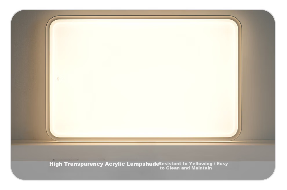 NVC LED Ceiling Light Ultra-thin Large Screen Full Spectrum Smart Quick-install Comfortable Square 48W for Living Room 19