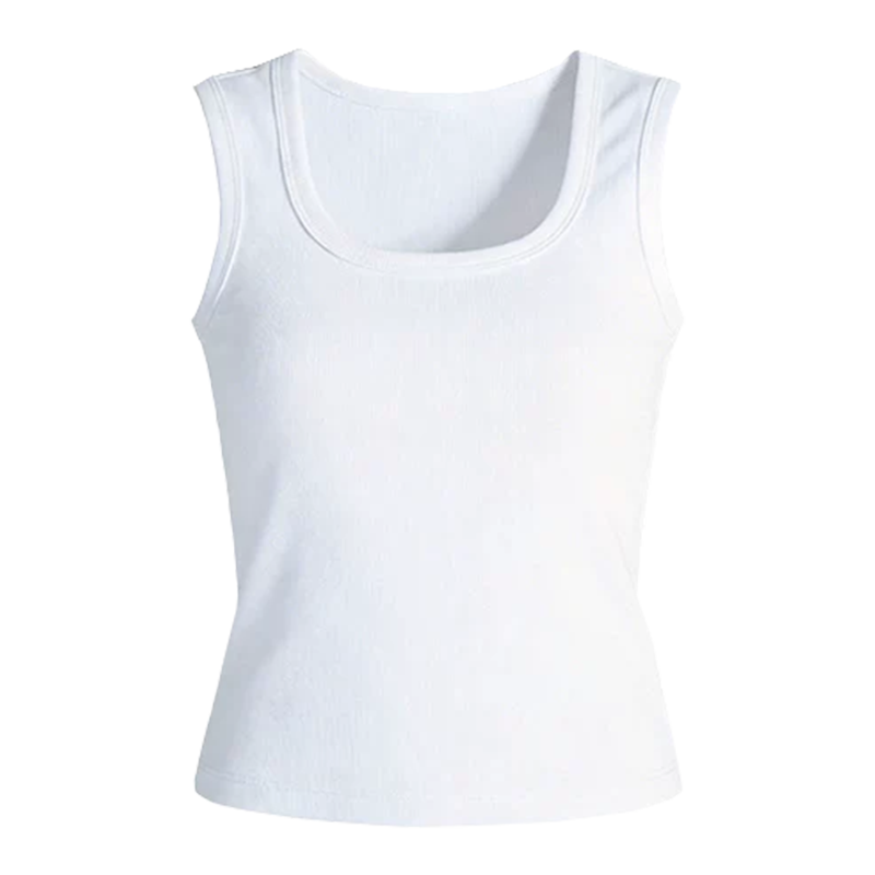 MiiOW U-Neck Tank Top for Women, Lightweight Summer Wear, Anti-Exposure Inner Layer, Elastic Camisole, Sleeveless Beautiful Back Top