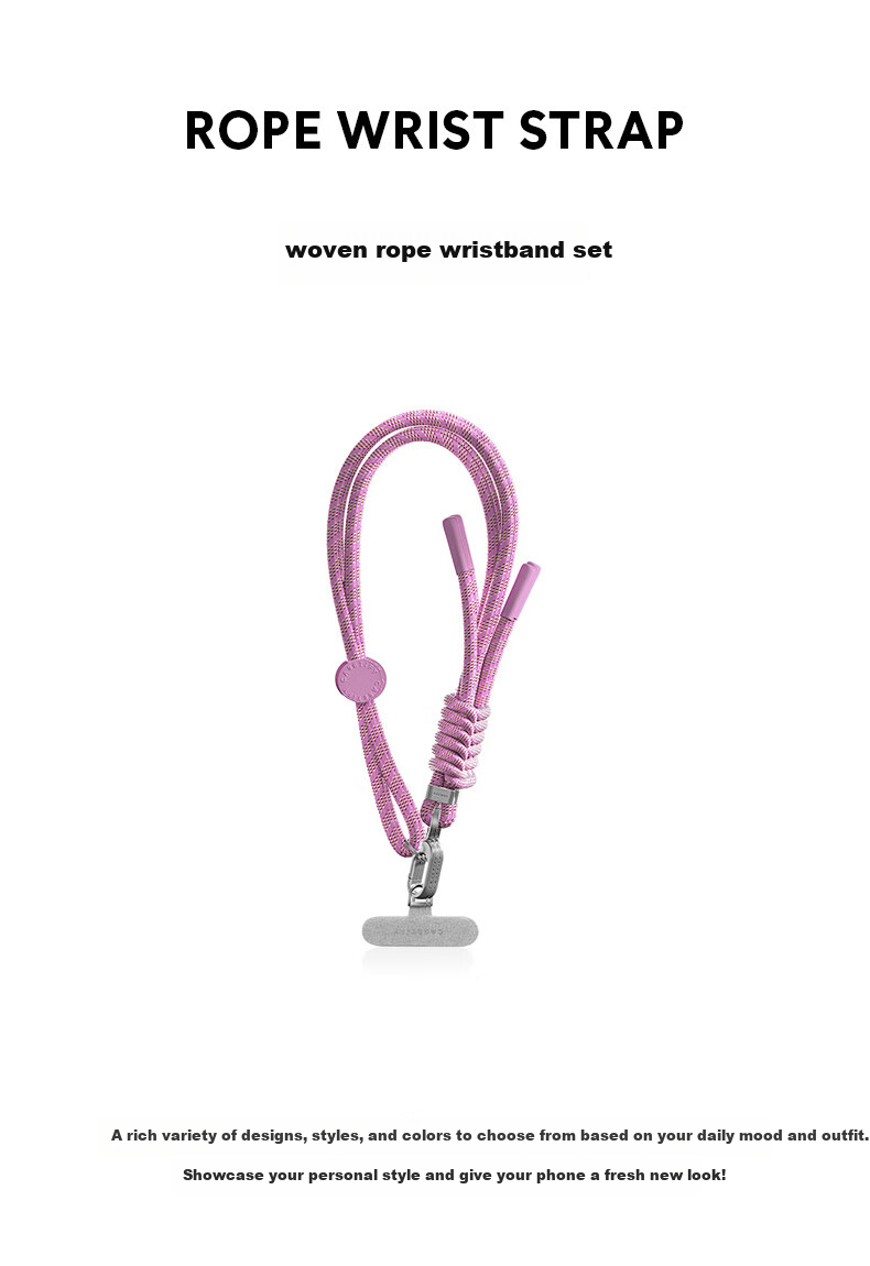 CASETIFY Lanyard Phone Wrist Strap Woven Wristband Set Honey Purple Compatible with iPhone Series Phone Accessories Wrist Strap 2