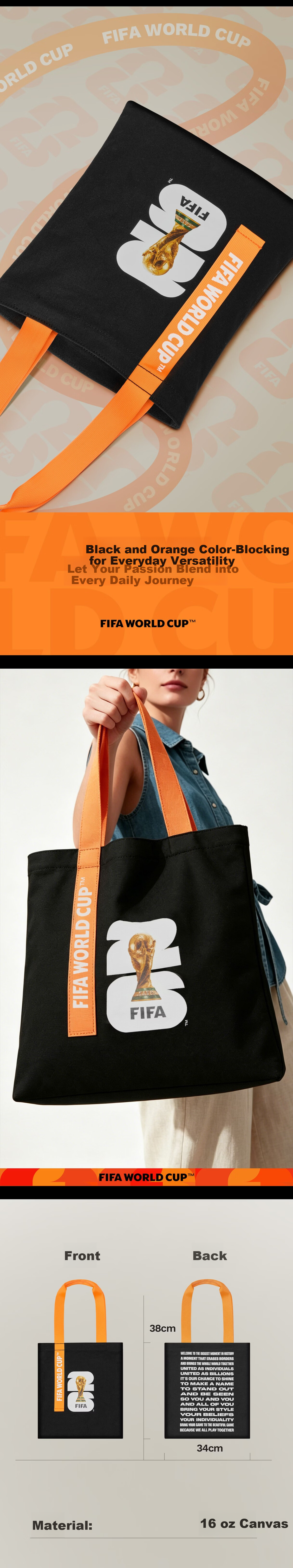 Ginza FIFA World Cup Canvas Tote Bag Fan Gift Souvenir for Men and Women 3