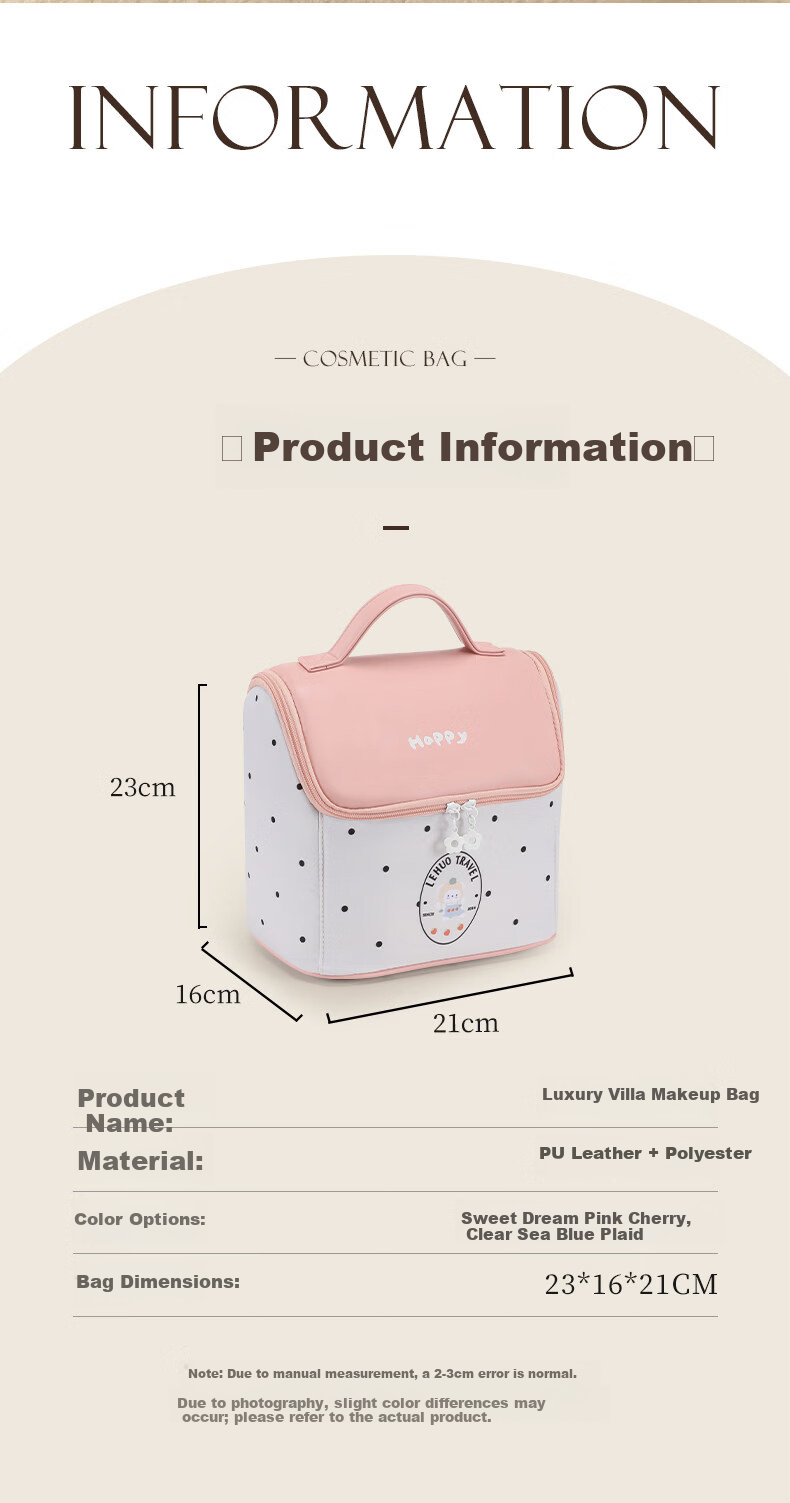 Right Away Large Capacity Makeup Bag for Women 2026 New High-Value Travel Portable Skincare Toiletry Organizer Pouch with Compartments 15
