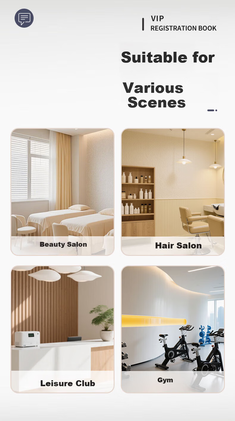 Shushan Customer Profile Record Book Beauty Salon Client Archive Membership Information Registration Customer Care and Consumption Record A4 7
