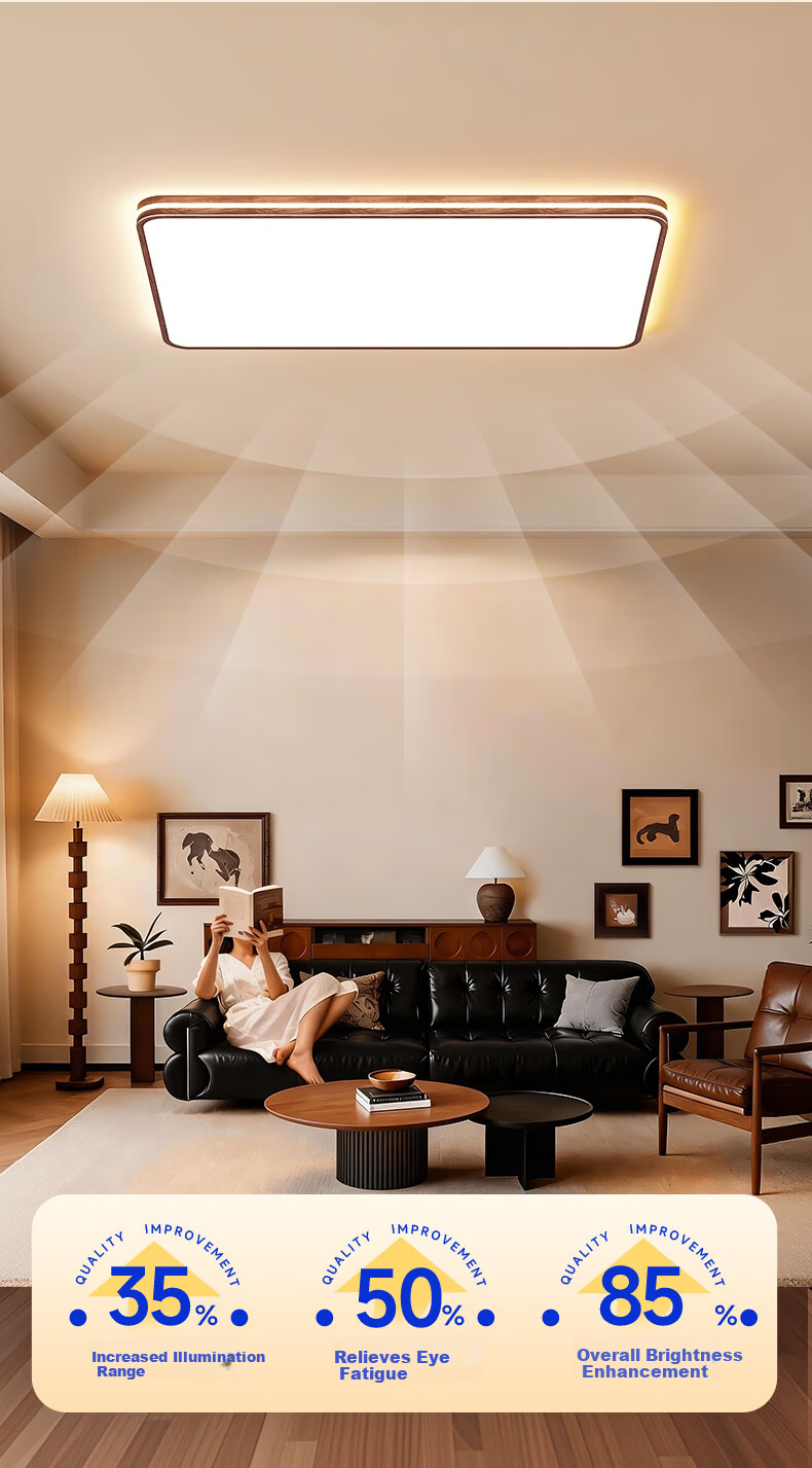HP Bedroom Ceiling Light Pure Eye Protection Vintage Style High Brightness Children's Room Zhongshan Lighting Zhenzhiguang with Installation 10