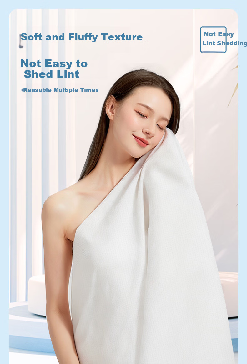 COTTON SHOOTS Disposable Bath Towel, 70*140cm, 1 Piece, Thickened, for Hotels, Travel, Business Trips, Portable 1