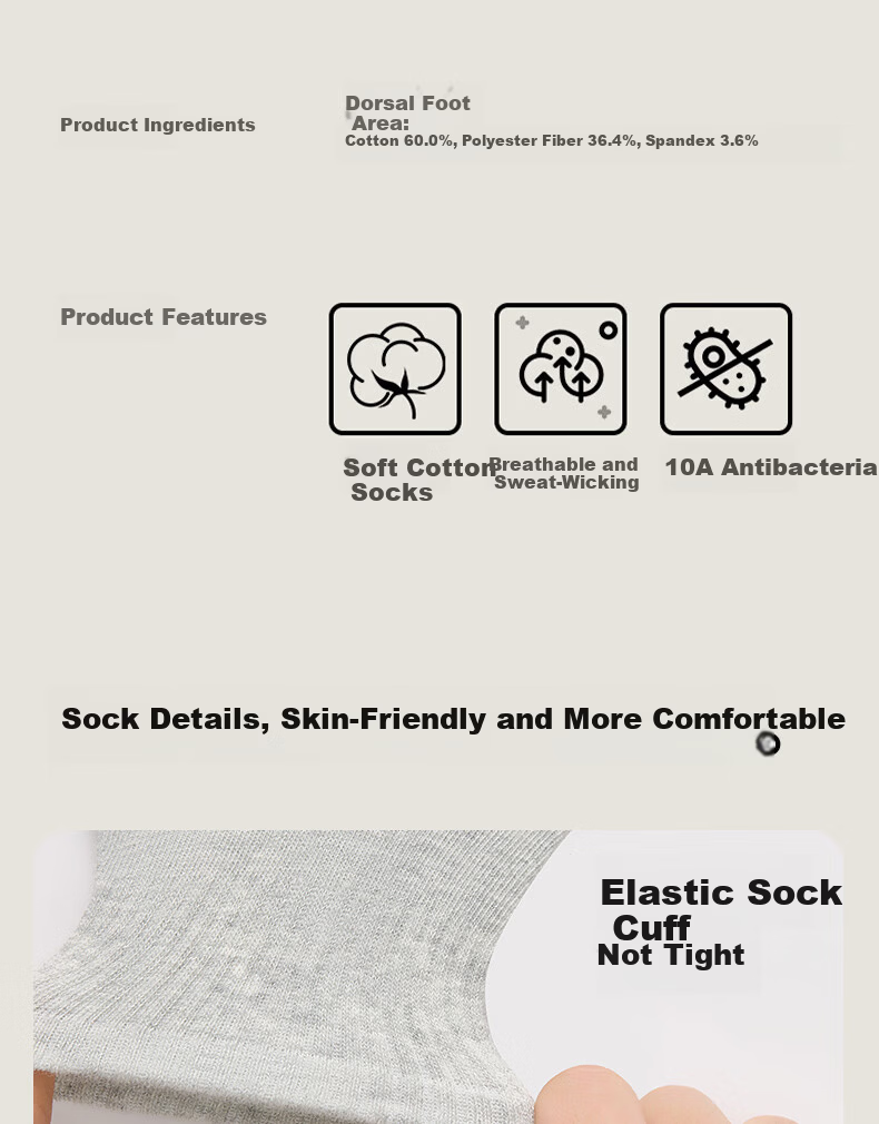 Langsha Disposable Socks Unisex Travel Portable Pull-Out Cotton Socks Daily Use Wash-Free Socks 10
