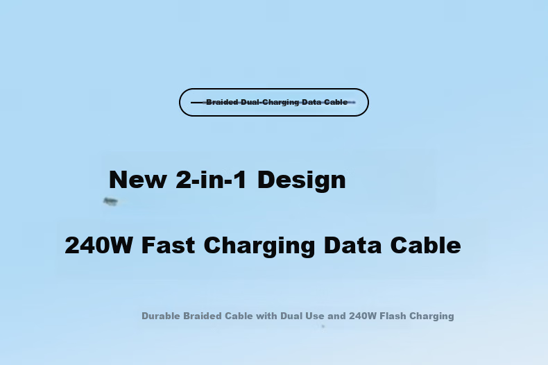 Oumake 4-in-1 Charging Cable Fast Type-C Multi-Function Car Charger Compatible with iPhone 17/16/15/14, Xiaomi, Huawei, iPad, Laptop 2m 1