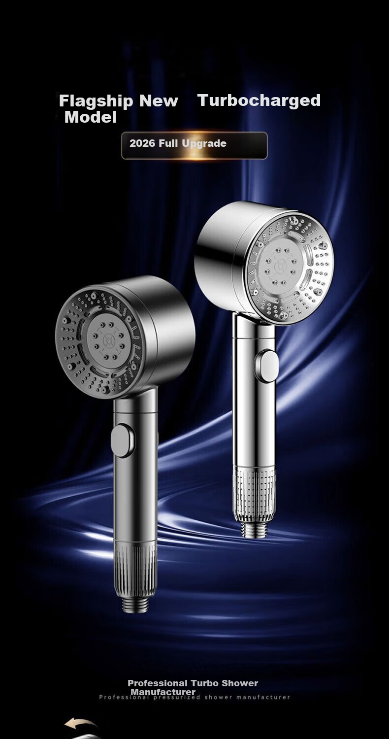 Del【28 Years Brand】High Pressure Shower Head with Filter, Powerful Water Flow, Bathroom Shower Water Purifier C-2428 1