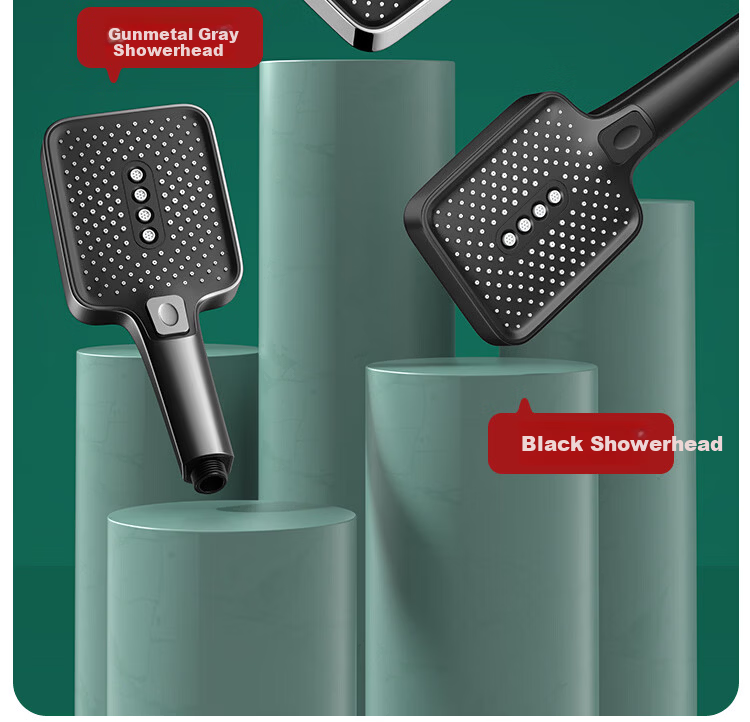 Jiayun [New German Style] Adjustable Rotatable Pressurized Shower Head with Switch High-Pressure Water Flow 33