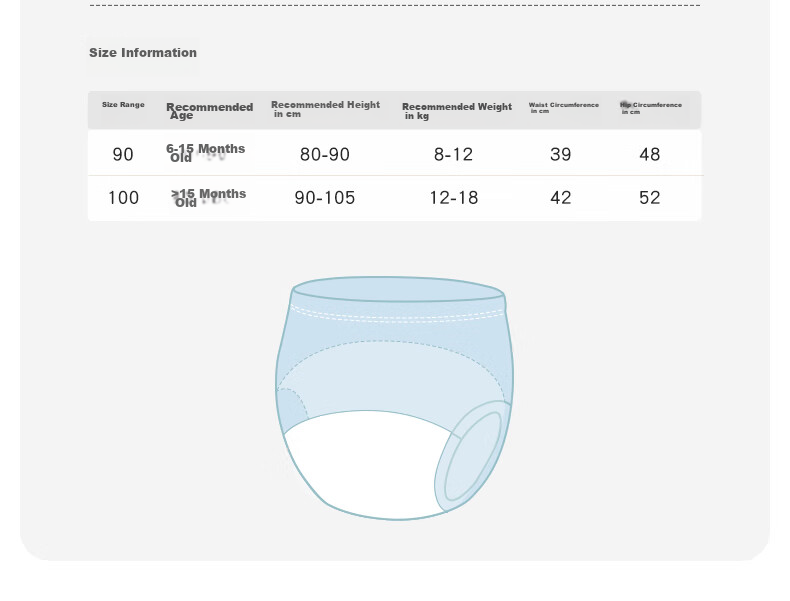 Niduoxiong Baby Training Pants, Infant Diaper-Free Toilet Training, Children's Breathable Diaper Cover, Elastic Waist, Washable Underwear 17