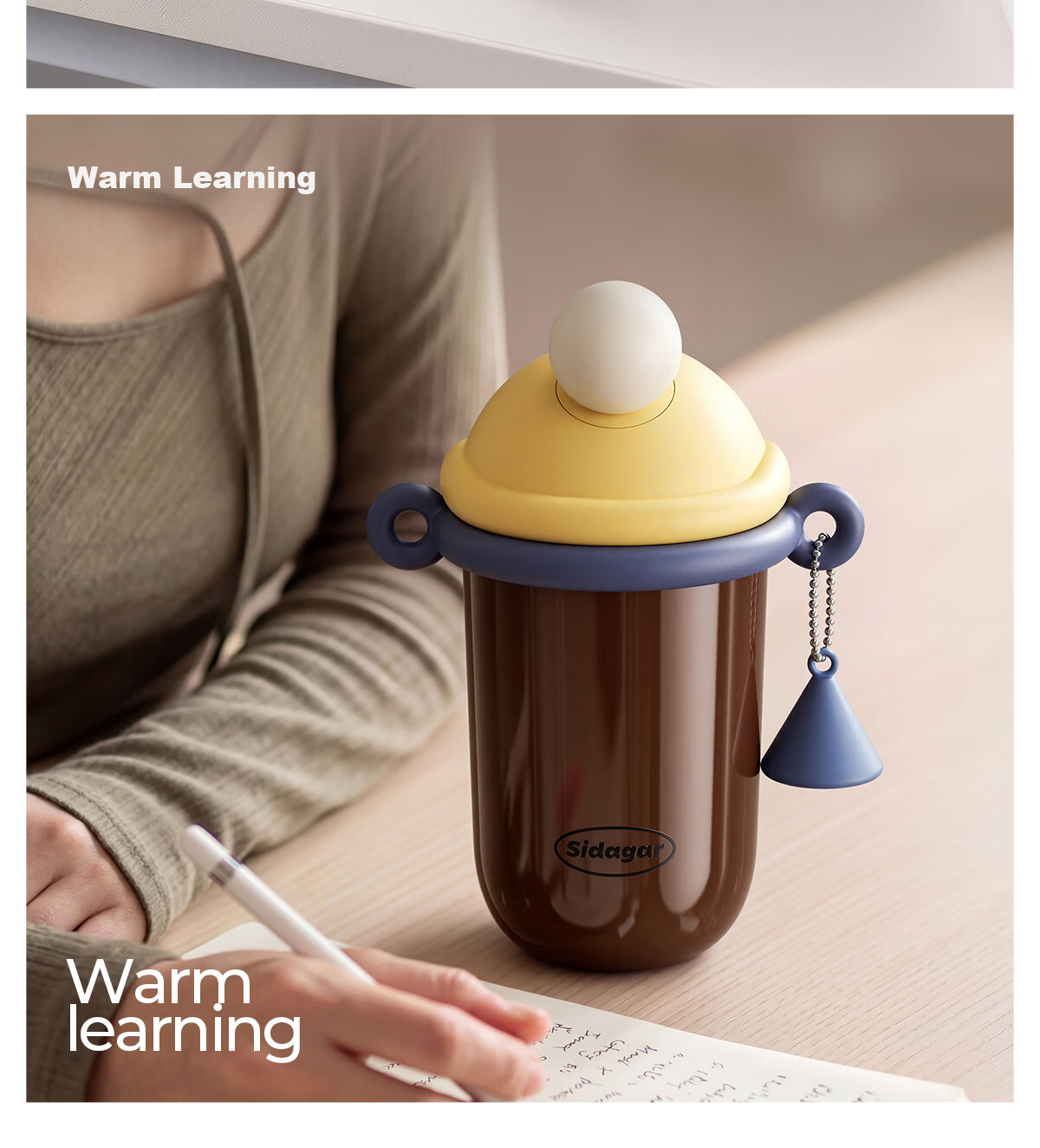 Shidajia Insulated Water Bottle for Women Outdoor Portable Straw High-Quality Seamless Liner Student Coffee Cup 19