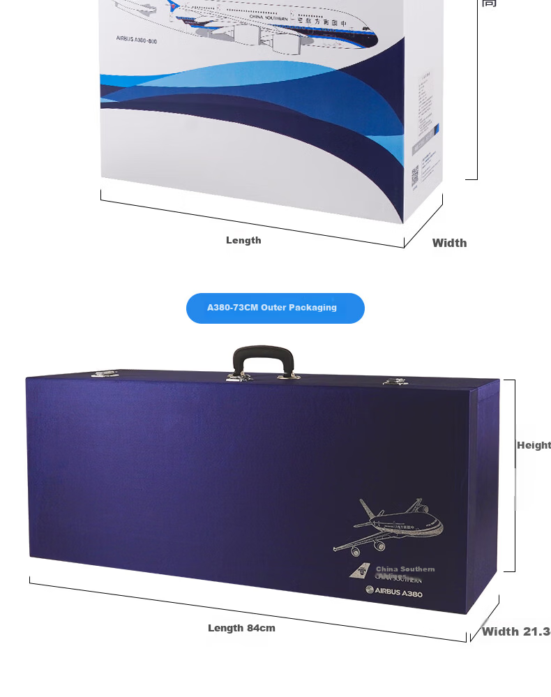 CHINA SOUTHERN A380 19cm Beginner Passenger Aircraft Model Static Display Kids Festival Birthday Gift 8