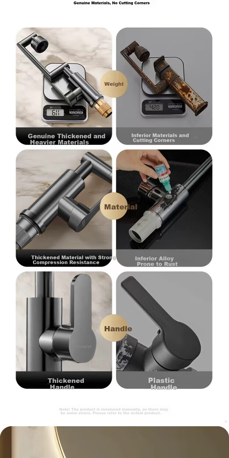 Del 28-Year Brand Basin Faucet Hot and Cold Water Mixer 2-in-1 Universal Mechanical Arm Washbasin Faucet 2