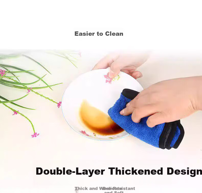 Mishiguang Microfiber Cleaning Cloths 30x30cm 5-Pack Double-Sided Absorbent Plush Dishwashing and Car Cleaning Towels 7