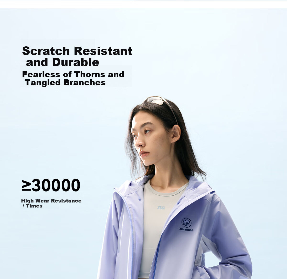Panda Women's Lightweight Windproof Waterproof Breathable Outdoor Hiking Mountaineering Jacket 2026 Spring Summer B059 15
