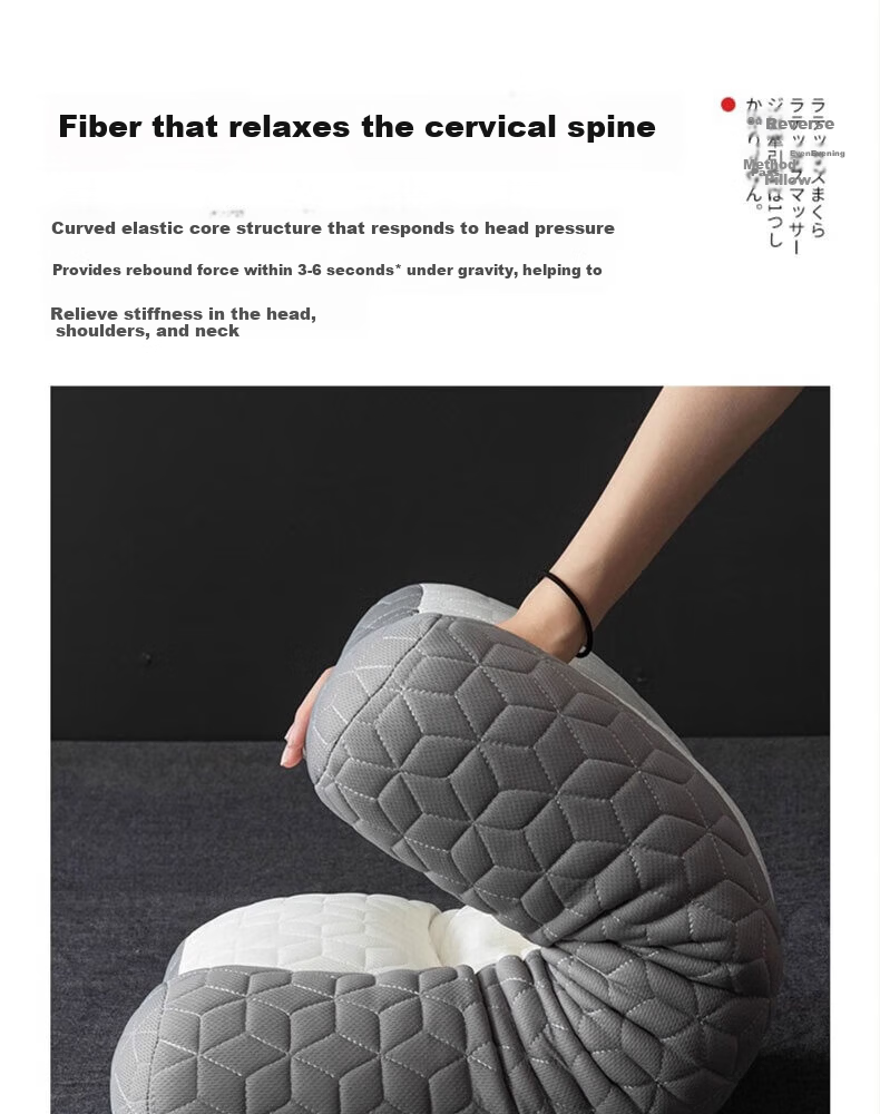 Hodo Anti-Traction Natural Latex Neck Pillow Core Cervical Pillow for Adults Single Piece 9