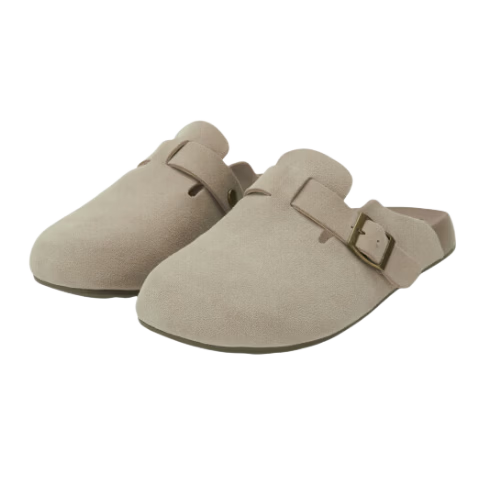 JD Original [Bokken Shoes] Men's Thick-Soled Sandals for Outdoor Wear, Spring And Summer New Style Slippers, Light Gray, Size 44