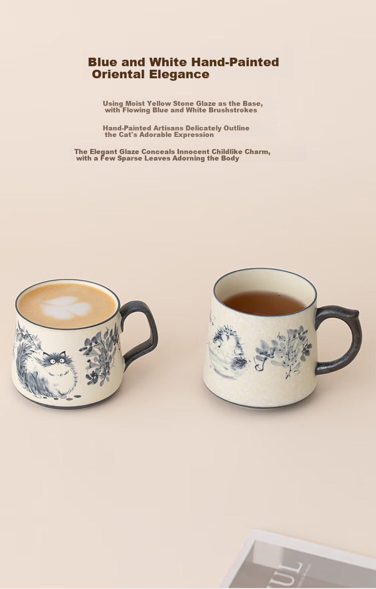 ZEROKY CLAN Ceramic Coffee Mug 360ml Home Office Milk Cup for Men and Women Single Gift Cup 4