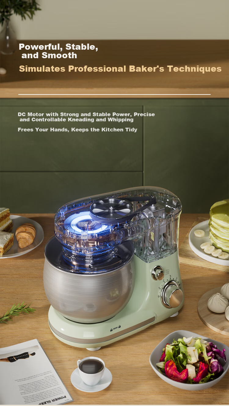 CHIGO Chef Machine Home Use Smart Timer Dough Mixer Fully Automatic Fresh Milk Cream Whisk Stand Mixer DC SC-205E 3