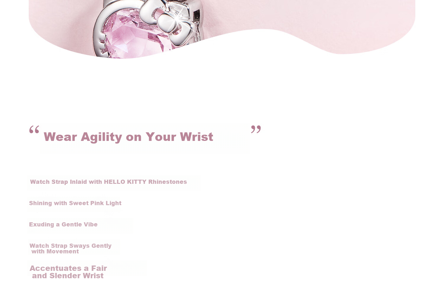 ZGO Sanrio Women's Mechanical Style Quartz Watch Small Dial Student Bracelet Valentine's Day Gift for Girlfriend 10