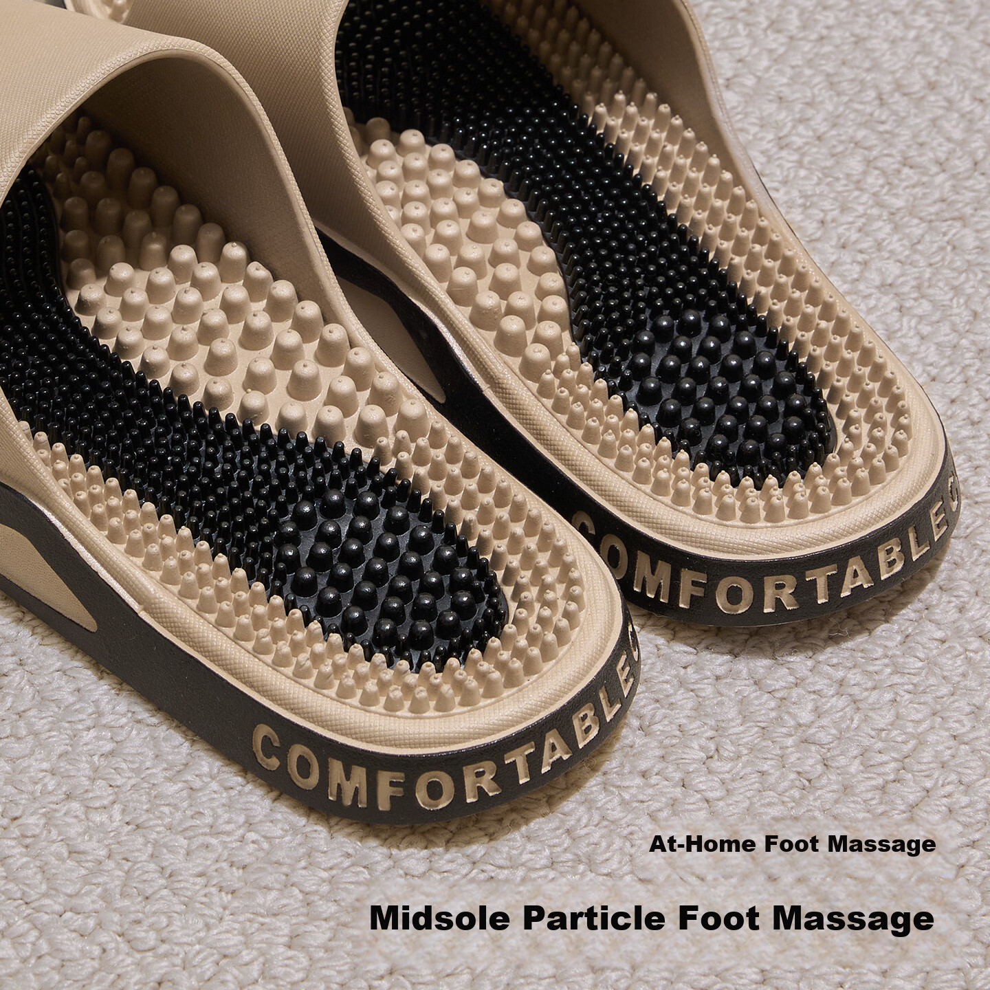 Grace Men's Massage Slippers Summer 2026 New Indoor Home Foot Acupoint Bath Non-Slip Cool Slippers for Men