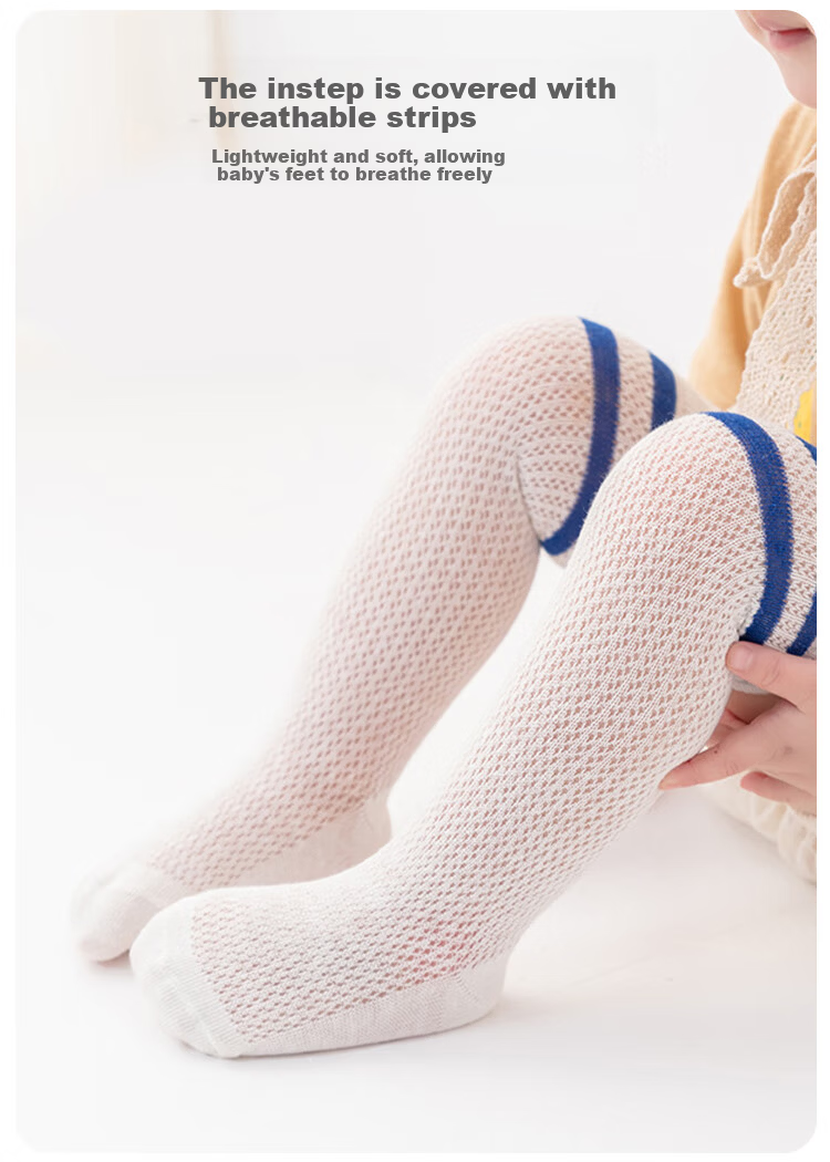 9i9 Children's Thin Long Socks Baby Knee-High Socks Boys and Girls Football Socks Student School Uniform Socks 3 Pairs F43 Stripes M 3-5 Years 8