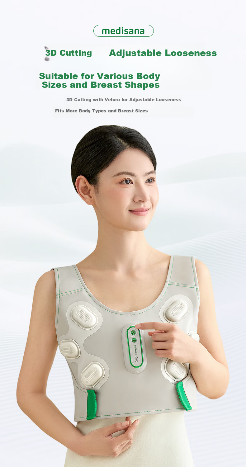 MEDISANA German Breast Massager Red Light Electric Chest Massager for Breast Nodule Relief and Pain Relief Thermal Therapy Gift for Girlfriend Birthday 19