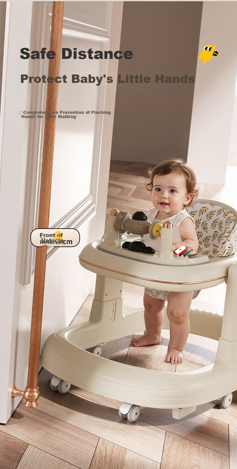 ANGI BABY Baby Walker 2026 Multifunctional Foldable Toddler Push Walker Birthday Gift Children's Day Gift 9