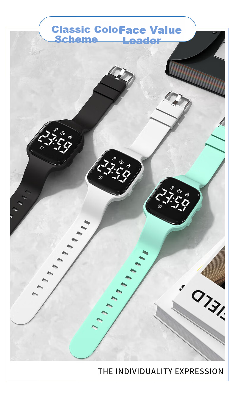 Koshi Junior Student Boys Sports Waterproof Vibration Alarm Wristwatch Children's Electronic Watch for Boys 3