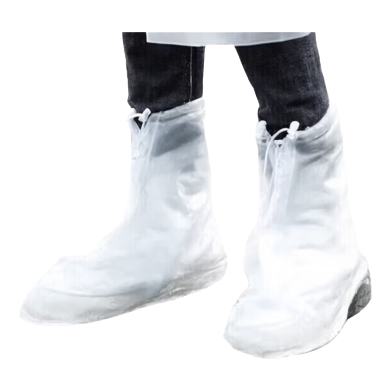 Chegui Mu Disposable Rain Shoe Covers Grassland Waterproof Anti-Dirt Non-Slip Thickened Wear-Resistant Rain Boot Covers 30-Pack